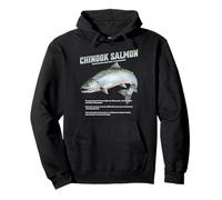 Chinook King Salmon Humpy Fish Design for Fisherman & Divers Pullover Hoodie