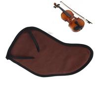 Chinrest Cushion, Fine Processing Violin Shoulder Rest Pad for 4/4-3/4 Violins(Brown)