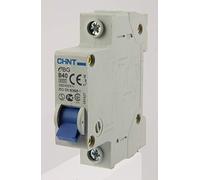 Chint EBG-1P-B40 Miniature Circuit Breaker, 40 A, 1 Pole, B Curve, 6 kA