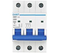 Chint NB1-63 Circuit Breaker 3P C50 6kA 240/415V 3-pin 50A
