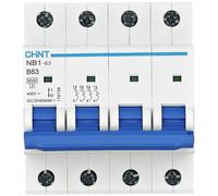 Chint NB1-63 Circuit Breaker 4P 63A 240V/415V 6kA Protection