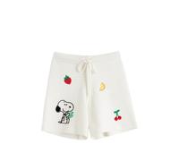 Chinti & Parker Snoopy cotton crochet shorts - White XS-S-M-L-LL