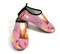 Chintiz Water Shoes for Women Men - Fall Fox Non-Slip Quick Dry Soft Barefoot Aqua Socks for Summer Beach Pool Surfing Yoga Exercise