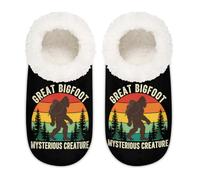 Chintiz Women's Soft Cozy Warm Ladies Slippers Socks for Women Men, Backpack Bigfoot Fuzzy Plush Non-slip Closed Back House Shoes for Winter Bedroom Indoor Outdoor