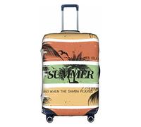 Chioee Luggage Protector Suitcase Cover Summer Alpaca Double-sided Printed Travel Luggage Cover Elastic Protective Washable With Concealed Zipper, Coconut Tree1, L (for 25-28 in luggage)