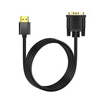 CHIOINS HDMI to VGA Adapter Cable, Gold Plated HDMI to VGA Digital Video Converter Cable 1M for Projector, Desktop, Laptop, Monitor, Raspberry Pi, Roku, HDTV (1M)