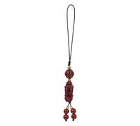 Chiorgone Cinnabar Pi Xiu Phone Charm - Feng Shui Keychain Pendant Symbolizing Good Luck and Prosperity, Positive Energy Gift for Wealth and Fortune.