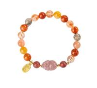 Chiorgone Pi Xiu Stretch Bracelet for Wealth & Good Luck - Feng Shui Energy Bracelet, Lucky Chinese Wealth Attracting Jewelry for Women, Stretch Bead Gift Bracelet