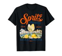 Chios Mastiha Spritz Greek Island Vacation Value Graphic T-Shirt, Men, Black, L