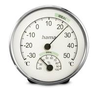 Chios thermometer and hygrometer, silver/white