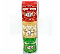 Chiostro Di Saronno Assorted Mini Panettone & Pandoro Tin Collection - Set of 3 x 100g | Contains: 1 x Classic, 1 x Chocolate & 1 x Pistachio - Great as a Gift