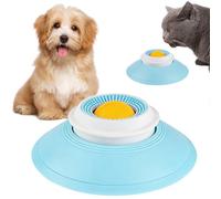 ChioSun Dog Lick Bowl, Liquid Food Slow Feeder Dog Lick Mat, Durable Food-Grade Silicone Licks Sphere for Dogs, Non-Slip Rotating Round Interactive Pet Licking Ball for Puppy and Cats, Easy to Clean