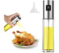 ChioSun Oil Sprayer Bottle, 100 ml Vinegar Sprayer Dispenser, Dressing Spray Grilling Olive Oil Glass Bottle, for Kitchen, Cooking, Salad, Bread, Baking, BBQ (1 Piece)