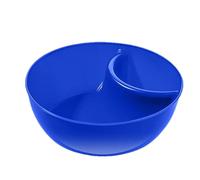 Chip and Dip Bowls - Cracker Bowls Divided Platters, Stackable Chip and Dip Serving Divided Bowl | Stackable Plate with Dipping Section, Sustainable Chip and Dip Trays Suitable for Home Soup Bowl