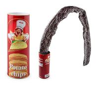 Chip and Potato Toys April Fools Scary Snake Prank Toys Potato Chip Cans Jump Spring Snake Toy Jokes and Pranks for Adults Scare Box Pranks for Kids April Fool Day Halloween Party Decor (Random Color)