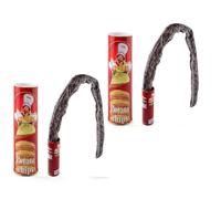 Chip and Potato Toys April Fools Snake Prank for Kids Potato Chip Snake Can Jump Spring Snake Toy Gift Practical Jokes for Adults Scare Box Prank for April Fools Day Halloween Party Decoration (2PCS)