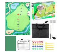 Chip and Stick Golf Game - Golf Chipping Mat Set for Indoor Use - Golf Sports Hitting Mat Set | For Home Backyard Indoor Yard Lawn Children Adults Party Carnival Garage Practice Area Fami