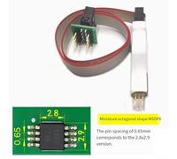 Chip Burner Cable Programmer for TSSOP8 and MSOP8 0.65mm Pin Spacing, 30cm Soft Cable with Spring Pin, Read Write Probe for E-Side Flash Burning Applications(for MSOP8 White)
