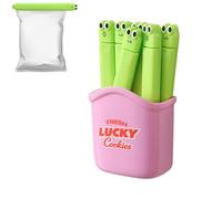 Chip Clips - 6 Piece Set Bag Clips for Chips | Food Bag Sealing Clip with Magnetic Storage | Airtight Leakproof Seãl, Funny Design Snack Clip | PP Material, for Kitchen Pantry Fridge
