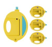 Chip Clips - Bag Clips For Chips | 3.15 x 2.17 Inches Reusable Squeeze Lock Bread Clips Set of 4, Snack Bags Clips, Magnetic Kitchen Clips For Home Canteen Refrigerator And Food Storage Packages