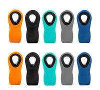 Chip Clips Bag Clips Magnetic Bread Bag Food Package with Silicone Textured Mouth, 10 Pieces in 5 Colors