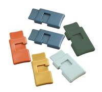 Chip Clips Food Clips - Bread Bag Clip | 6 Pieces Squeeze and Lock Breadd Cliips for Foodd Storage | Snack Sealing Clips with Random Colours, Comfortable Kitchen Holder Set