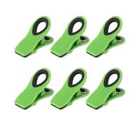 Chip Clips Set Magnetic Multicolor Bag Bread for Fridge Bag Clips for Food Storage(6pcs Green)