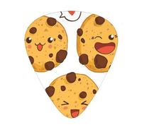 Chip Cookies 12-Pack Guitar Picks Set â€“ Unique Single-Sided Printed Picks With Abs Material For Acoustic, Electric Guitars & Ukuleles
