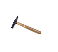 Chip hammer made of forged steel, black lacquered, 230 g, heavy with wooden handle