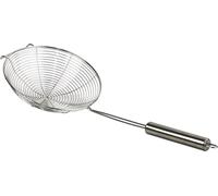 Chip Lifter & Scoop Spoon, Wire Mesh Deep Fat Fryer Basket, Stainless Steel Long Handle for Chips, Fries, Onion Rings, Soup, Spaghetti Noodles (16cm)