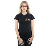 Chip N Dale Backside Breast Print Cotton T-Shirt Disney Black S