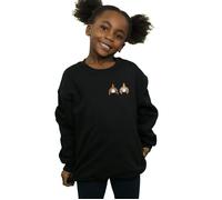 Chip N Dale Backside Breast Print Sweatshirt Disney Black 9 Years
