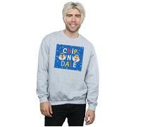 Chip N Dale Blue Frame Sweatshirt Disney Grey S
