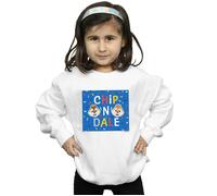 Chip N Dale Blue Frame Sweatshirt Disney White 12-13 Years
