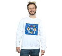 Chip N Dale Blue Frame Sweatshirt Disney White S