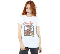 Chip N Dale Crackin Me Up Cotton Boyfriend T-Shirt Disney White S