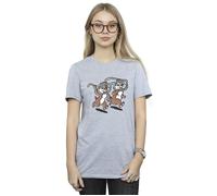 Chip ´n Dale Glasses Cotton Boyfriend T-Shirt Disney Grey S