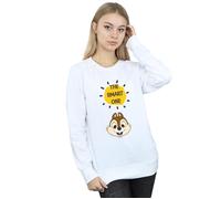 Chip N Dale The Smart One Sweatshirt Disney White S