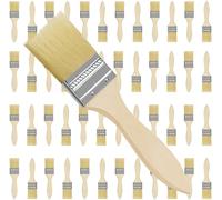 Kurtzy 2 Inch/5.08cm Chip Paint Brushes (48 Pack) - Professional Wooden Handle Paintbrush Set for Paint, Stains, Varnishes, Glues and Home DIY