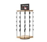 Chip Rack Display Stand - Metal Frame Structure, Adjustable Layer Division, Space Saving Design, Countertop Storage Organizer | for Snack Bags Kitchen Stores Cafes Market Display Window Concession