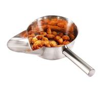 Chip Scoop - Scoop - Stainless Steel Non-Slip Handle | Kitchen Tool Snacks Popcorn Ice Cubes | Fast Food Cinema Buffet Home, Durable Ergonomic 181-228g