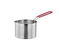 Chip Serving Frying Basket,304 Stainless Steel Frying Basket with Long Handle Pasta Wire Strainer Basket for Straining French Fries and Various Foods (14cm(5.43in))