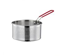 Chip Serving Frying Basket,304 Stainless Steel Frying Basket with Long Handle Pasta Wire Strainer Basket for Straining French Fries and Various Foods (18cm(7.01in))
