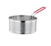 Chip Serving Frying Basket,304 Stainless Steel Frying Basket with Long Handle Pasta Wire Strainer Basket for Straining French Fries and Various Foods (20cm(7.8in))