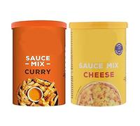 Chip Shop Sauce Mix Variety Pack, Curry and Cheese Flavours, 170g Each, No Artificial Colours or Preservatives, Suitable for Vegetarians, Pack of 2