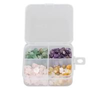 Chip Stone Beads Natural Irregular Shapes 60g Fine Sanding DIY Jewelry Making for Necklaces Bracelets Green Aventurine Pink Quartz Topaz Amethyst