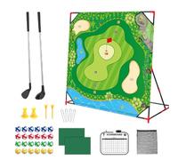 Chip Training Game,Portable Golf Game for Chip Practice - Weather Resistant Outdoor Toys, Interactive Putting Mat Set for Outdoor Animation