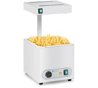 Chip Warmer With Infrared Heat Lamp 850 W GN 1/2 - Buffet Warmers by Royal Catering Silver