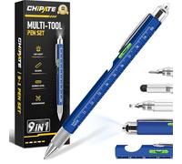 Chipate Gifts for Men, 9 in 1 Multi Tool Pen, Easter Valentines Christmas Birthday Gift for Day/Him, Stocking Fillers, Multi Tool Gadgets for Men Teenage Boys