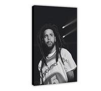 CHIPEL J. Cole Black And White Wall Art2 Canvas Poster Wall Art Decor Print Picture Paintings for Living Room Bedroom Decoration Frame-style 12x18inch(30x45cm)